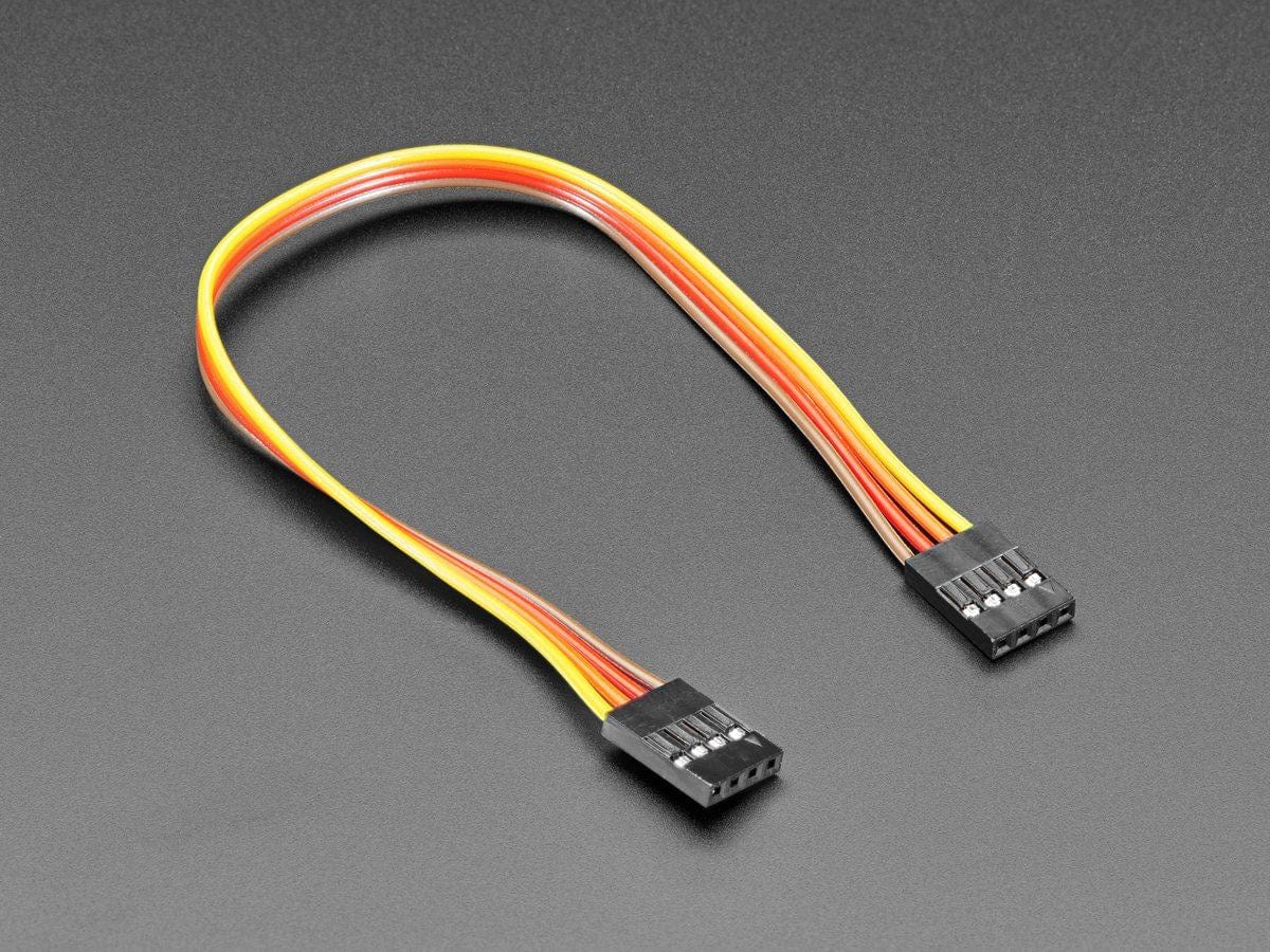 2.54mm 0.1" Pitch 4-pin Jumper Cable - 20cm long - The Pi Hut