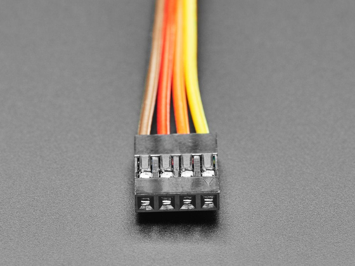 2.54mm 0.1" Pitch 4-pin Jumper Cable - 20cm long - The Pi Hut