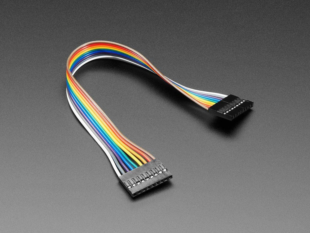 2.54mm 0.1" Pitch 9-pin Jumper Cable - 20cm long - The Pi Hut