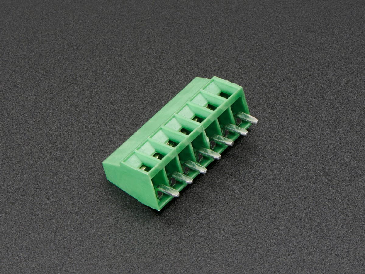 2.54mm/0.1" Pitch Terminal Block - 7-pin - The Pi Hut