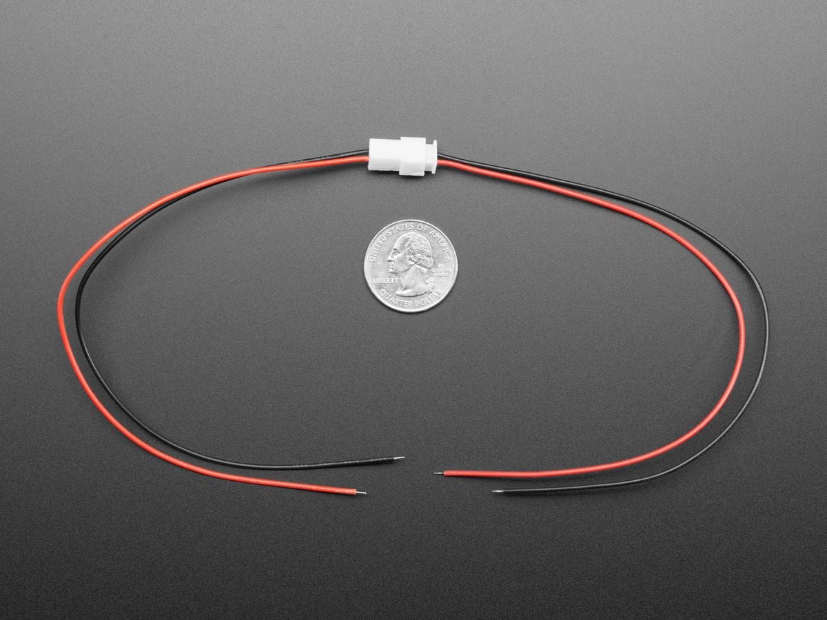 2.5mm Pitch 2-pin Cable Matching Pair - JST XH compatible - The Pi Hut