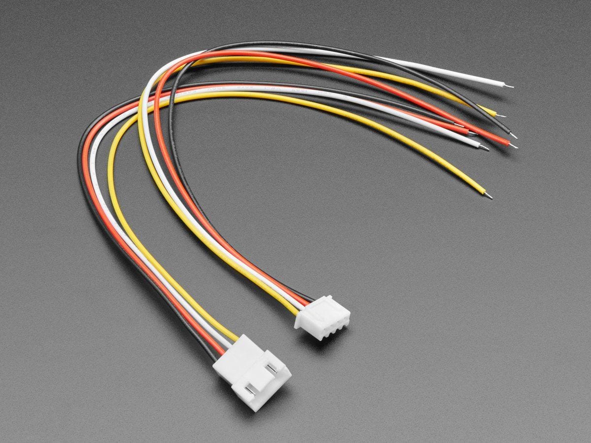 2.5mm Pitch 4-pin Cable Matching Pair - JST XH compatible - The Pi Hut