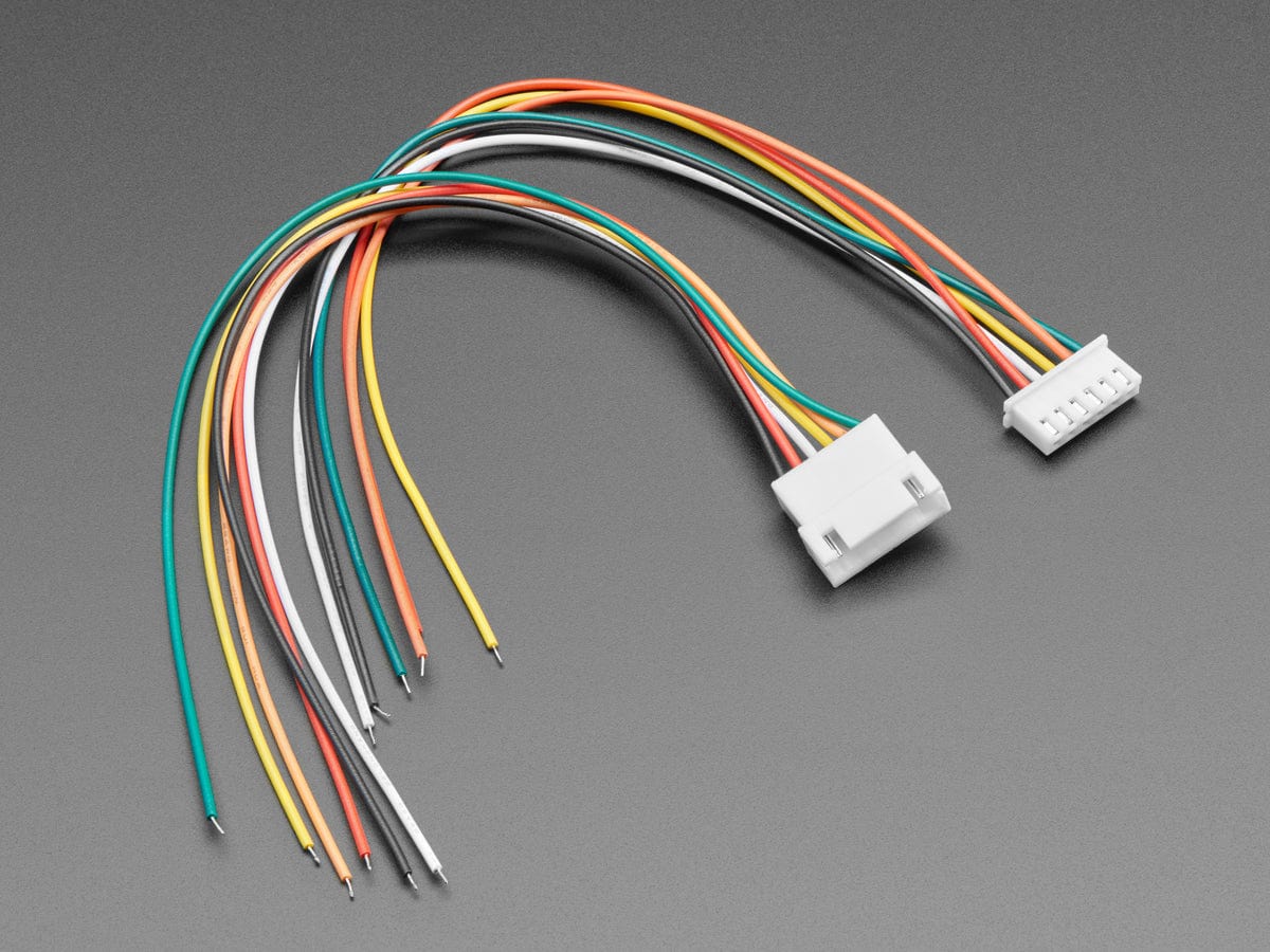 2.5mm Pitch 6-pin Cable Matching Pair - JST XH compatible - The Pi Hut