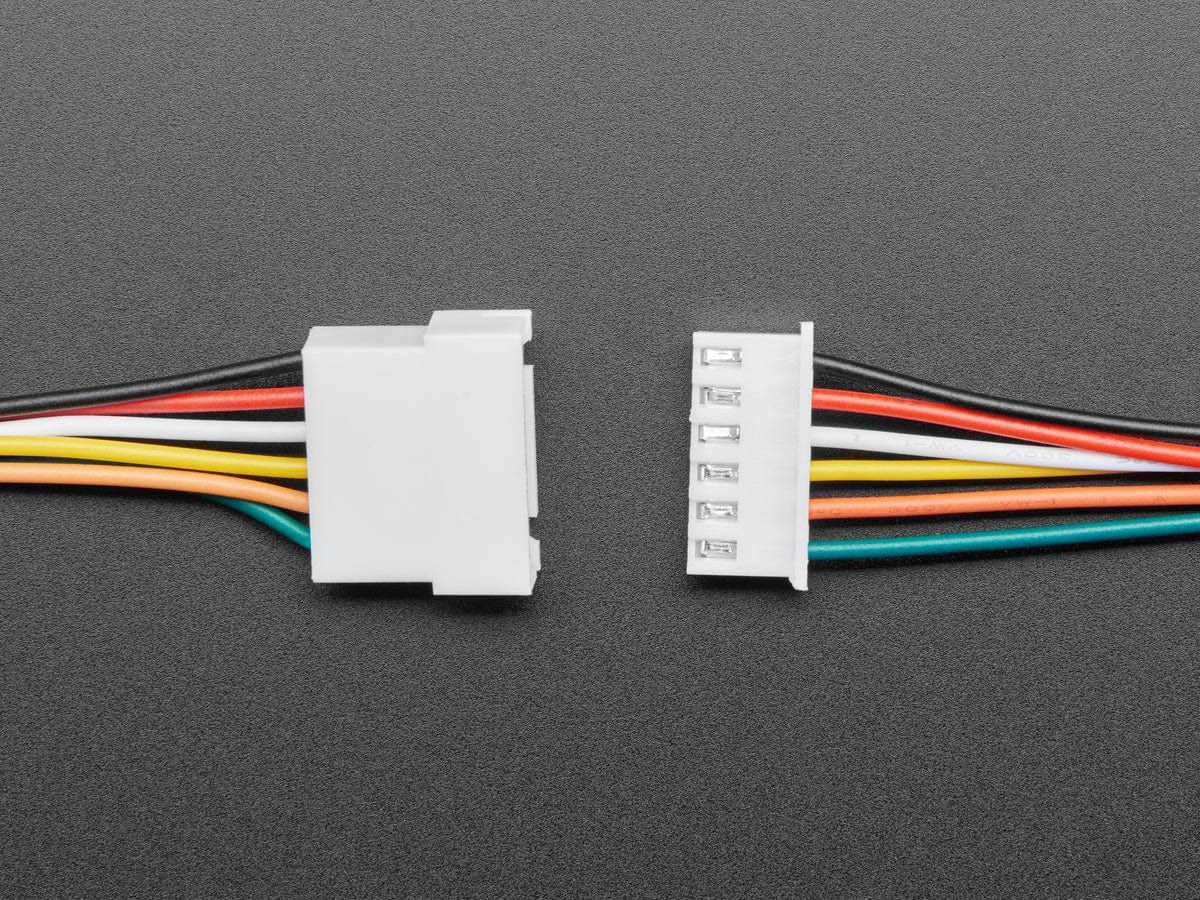 2.5mm Pitch 6-pin Cable Matching Pair - JST XH compatible - The Pi Hut