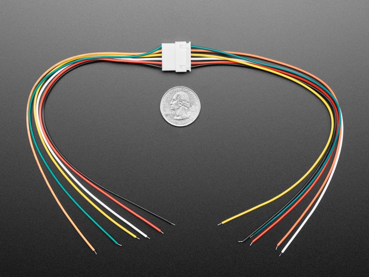 2.5mm Pitch 6-pin Cable Matching Pair - JST XH compatible - The Pi Hut