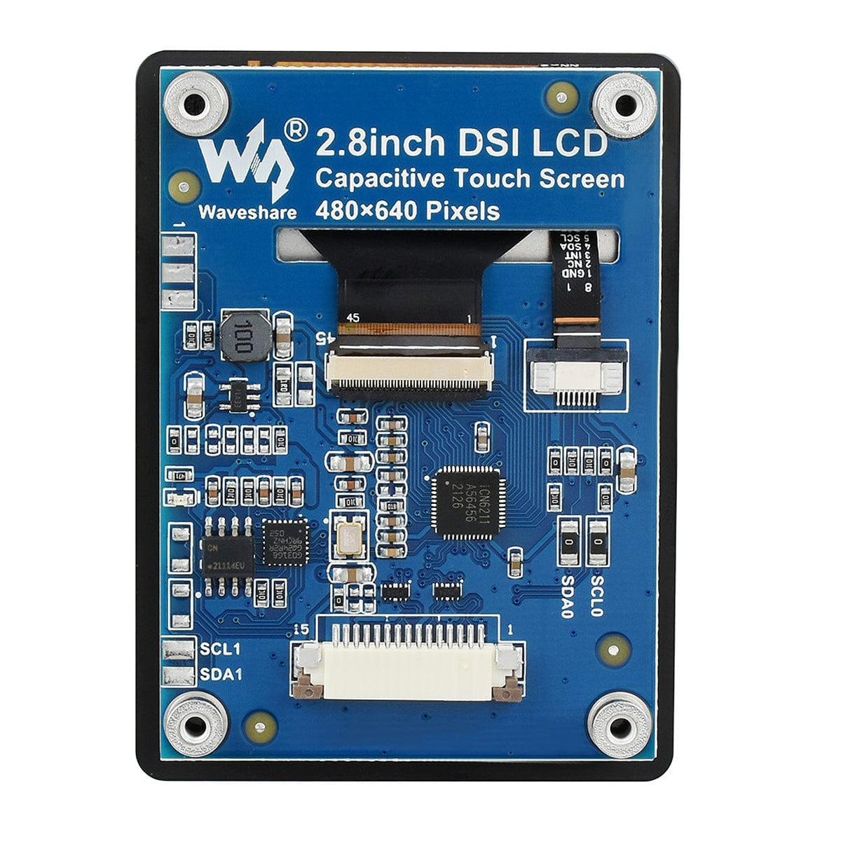 2.8" IPS Capacitive Touch DSI Display for Raspberry Pi (480x640) - The Pi Hut