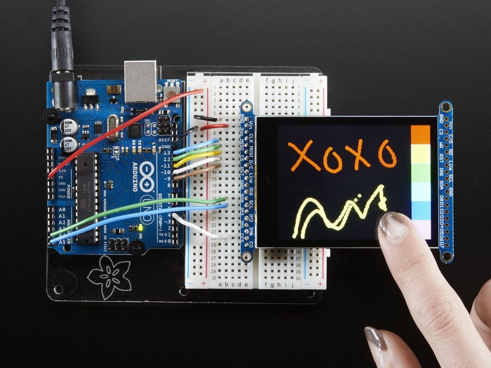 Adafruit 2.8" TFT LCD with Cap Touch Breakout Board w/MicroSD Socket - The Pi Hut