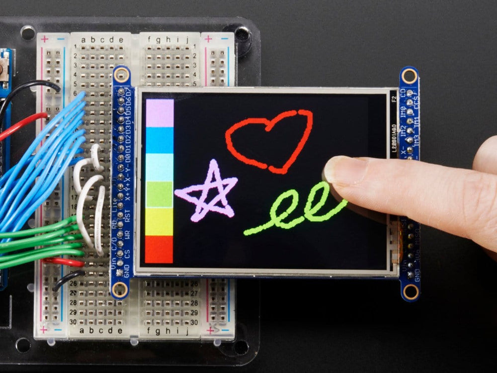 2.8" TFT LCD with Touchscreen Breakout Board w/MicroSD Socket - The Pi Hut