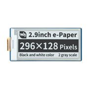 2.9" Black/White E-Ink/E-Paper Display Module for Raspberry Pi Pico (296×128) - The Pi Hut