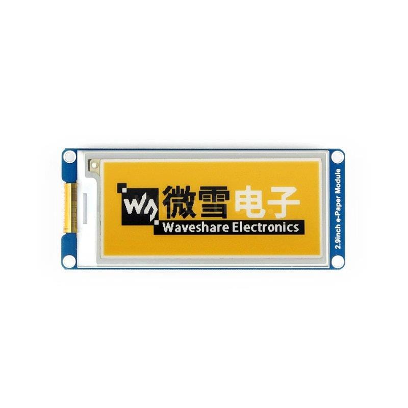 2.9" E-Paper Display Module (yellow/black/white) (296x128) - The Pi Hut