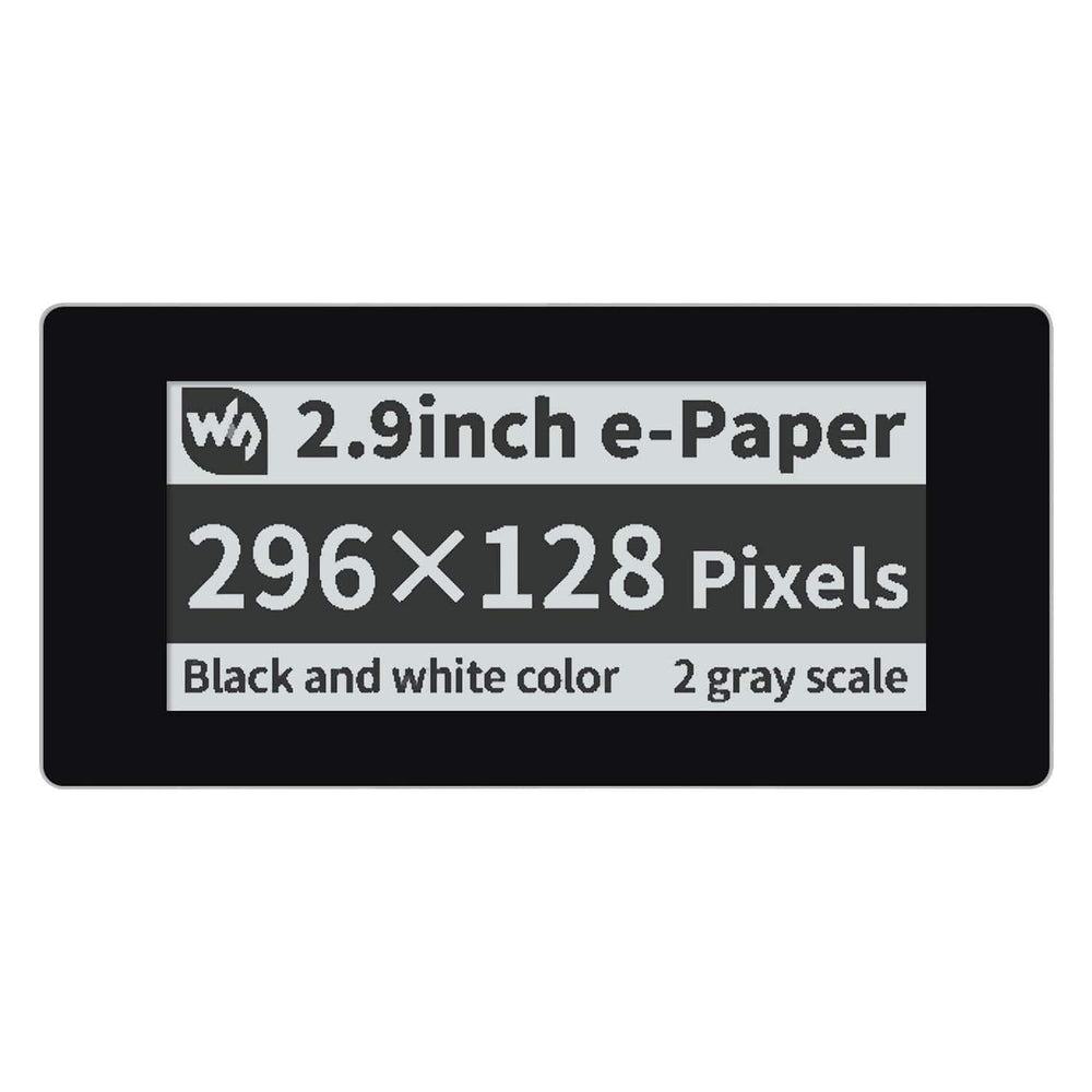 2.9" Touchscreen E-Paper Display Module for Raspberry Pi Pico (296×128) (Black/White) - The Pi Hut