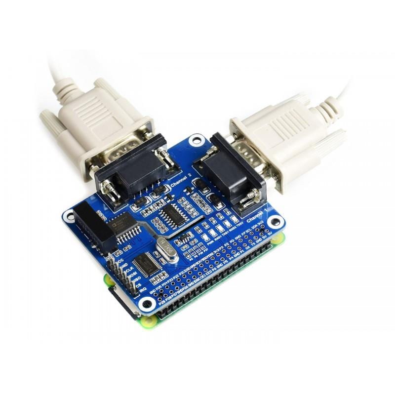 2-Channel Isolated RS232 Expansion HAT for Raspberry Pi - The Pi Hut