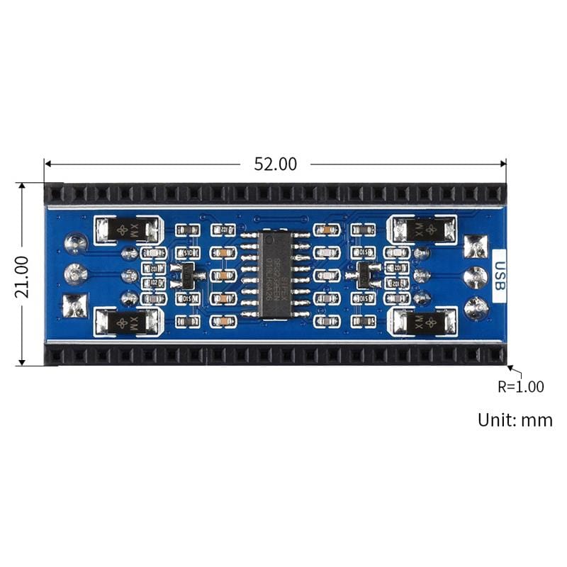 2-Channel RS232 Module for Raspberry Pi Pico - The Pi Hut