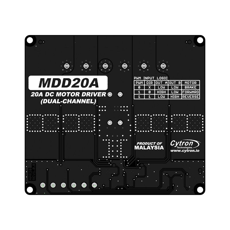 20A 6V-30V 2-Channel DC Motor Driver - The Pi Hut