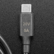 20V 5A USB-C 3.1 PD to 5.5mm Barrel Jack Cable - 1.2m with E-Mark - The Pi Hut