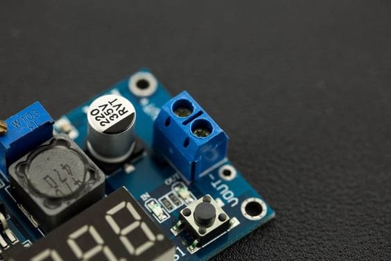 20W Adjustable DC-DC Buck Converter with Digital Display - The Pi Hut