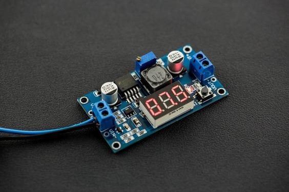 20W Adjustable DC-DC Buck Converter with Digital Display - The Pi Hut