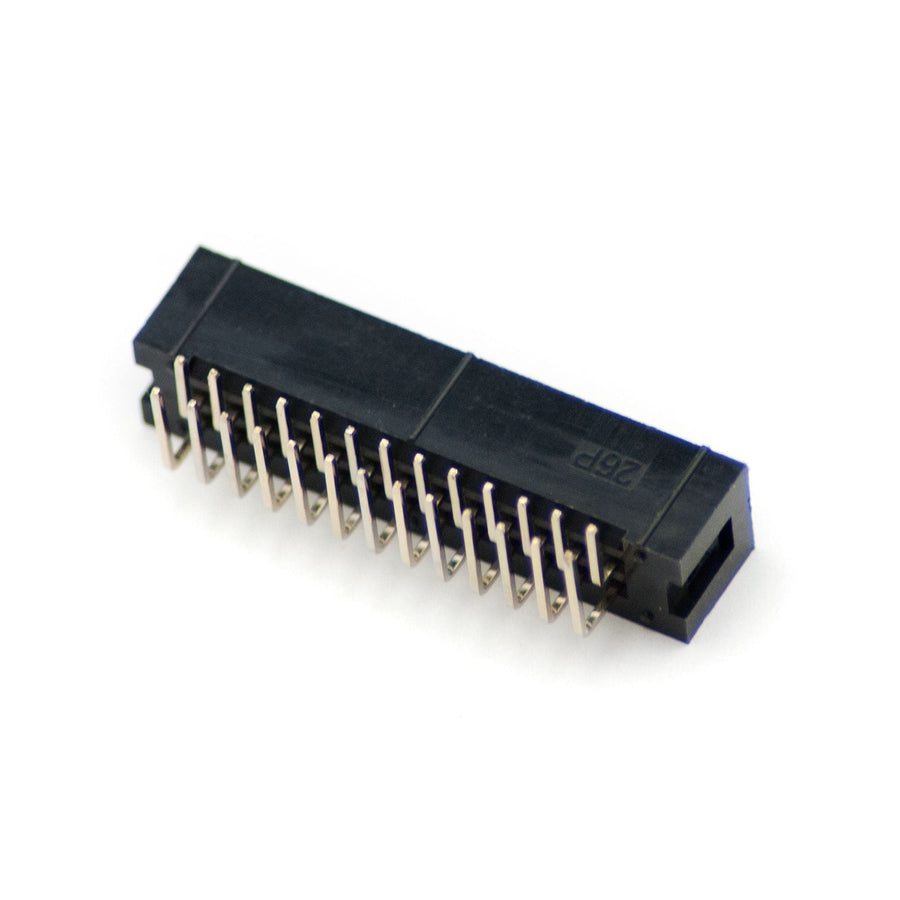 26 Pin GPIO Shrouded Box Header - 90 Degree Angle [Discontinued] - The ...