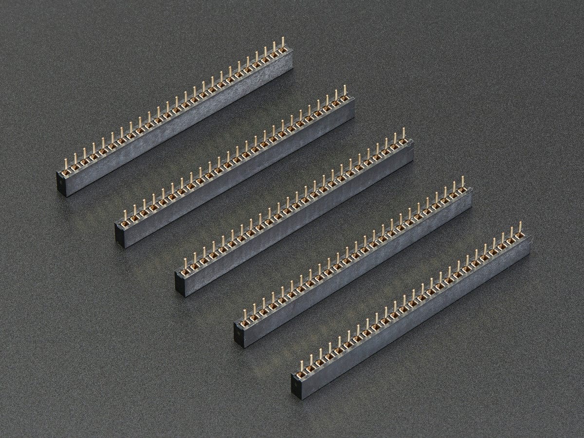 2mm Pitch 25-Pin Female Socket Headers - Pack of 5 - The Pi Hut