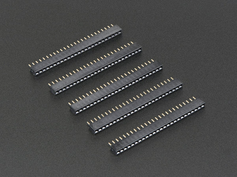 2mm Pitch 25-Pin Female Socket Headers - Pack of 5 - The Pi Hut