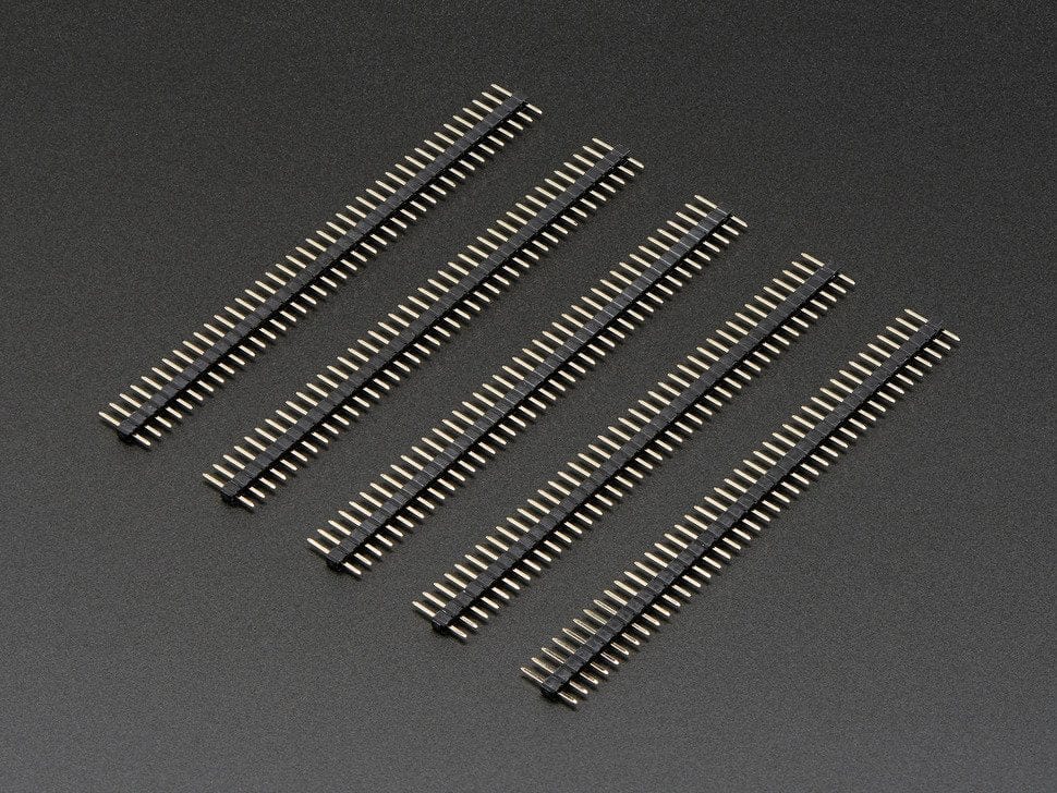2mm Pitch 40-Pin Break-apart Male Headers - Pack of 5 - The Pi Hut