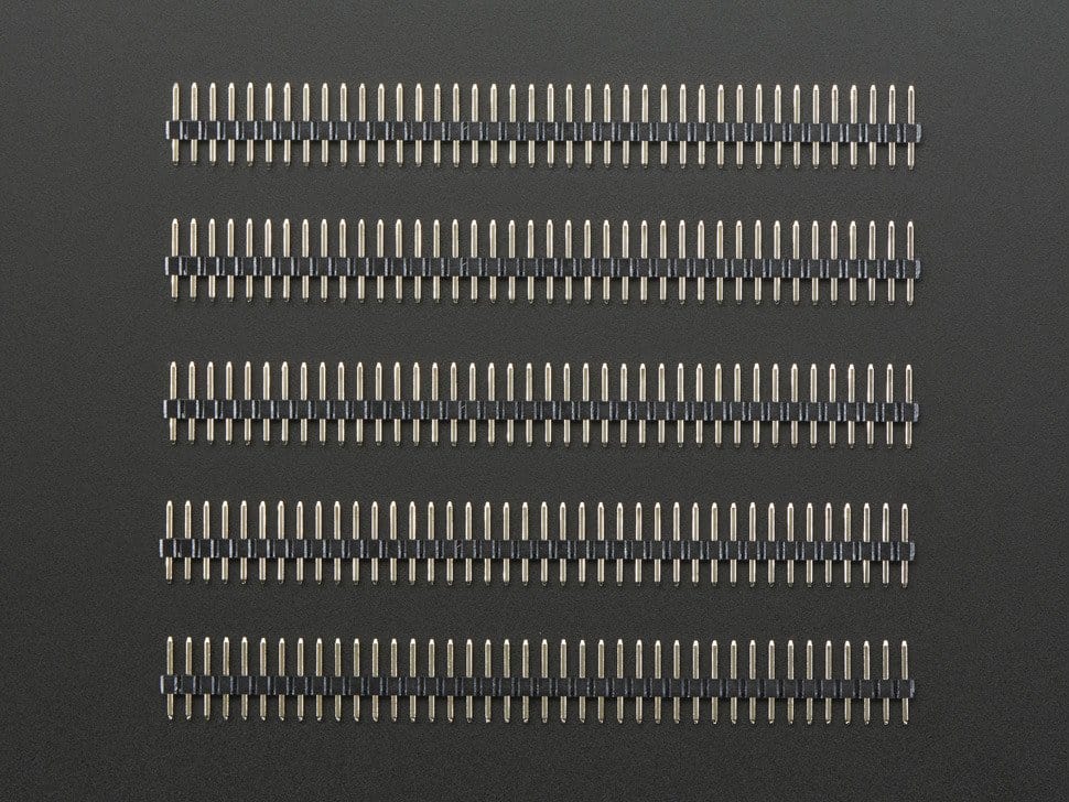 2mm Pitch 40-Pin Break-apart Male Headers - Pack of 5 - The Pi Hut