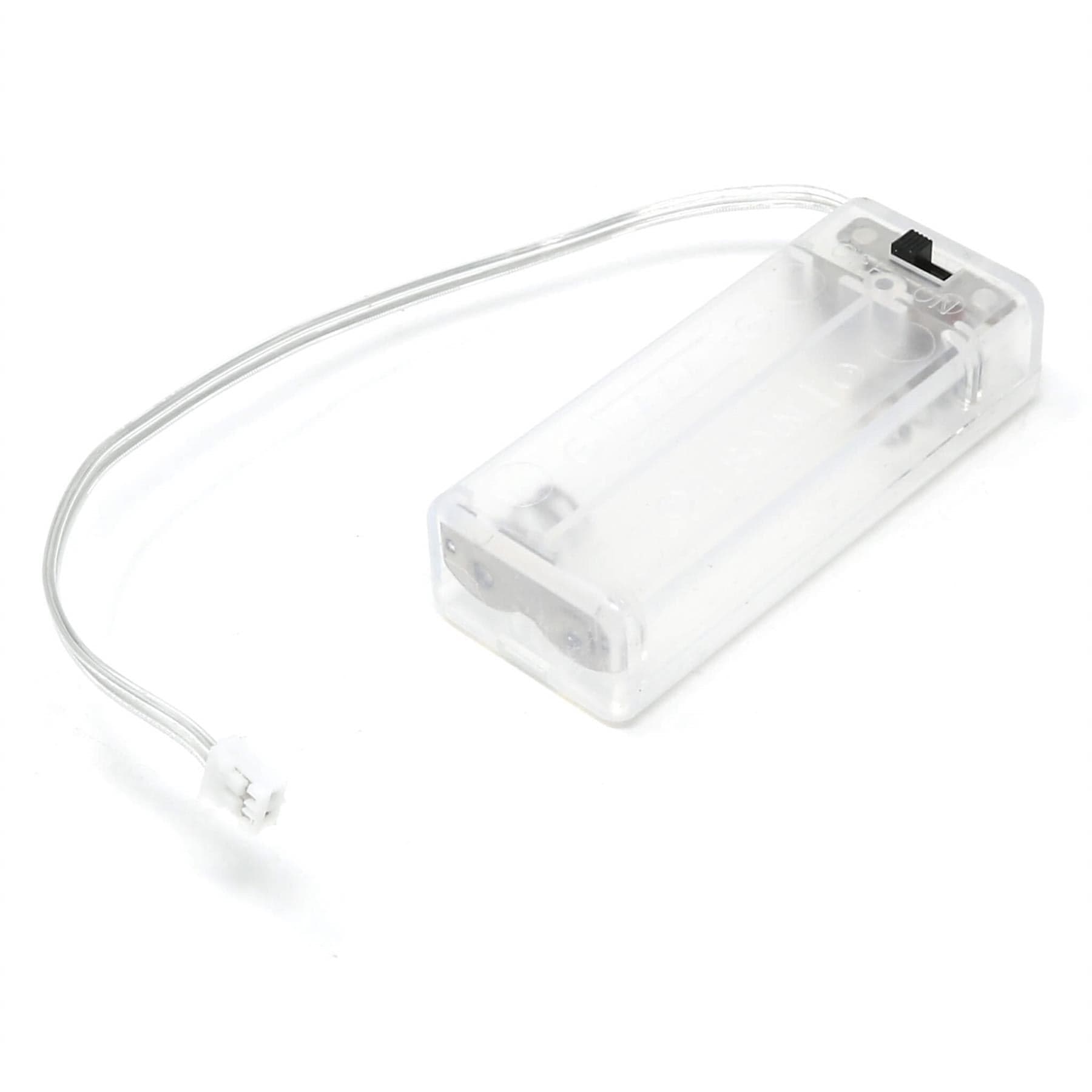 2xAAA Clear Battery Holder for BBC micro:bit - The Pi Hut