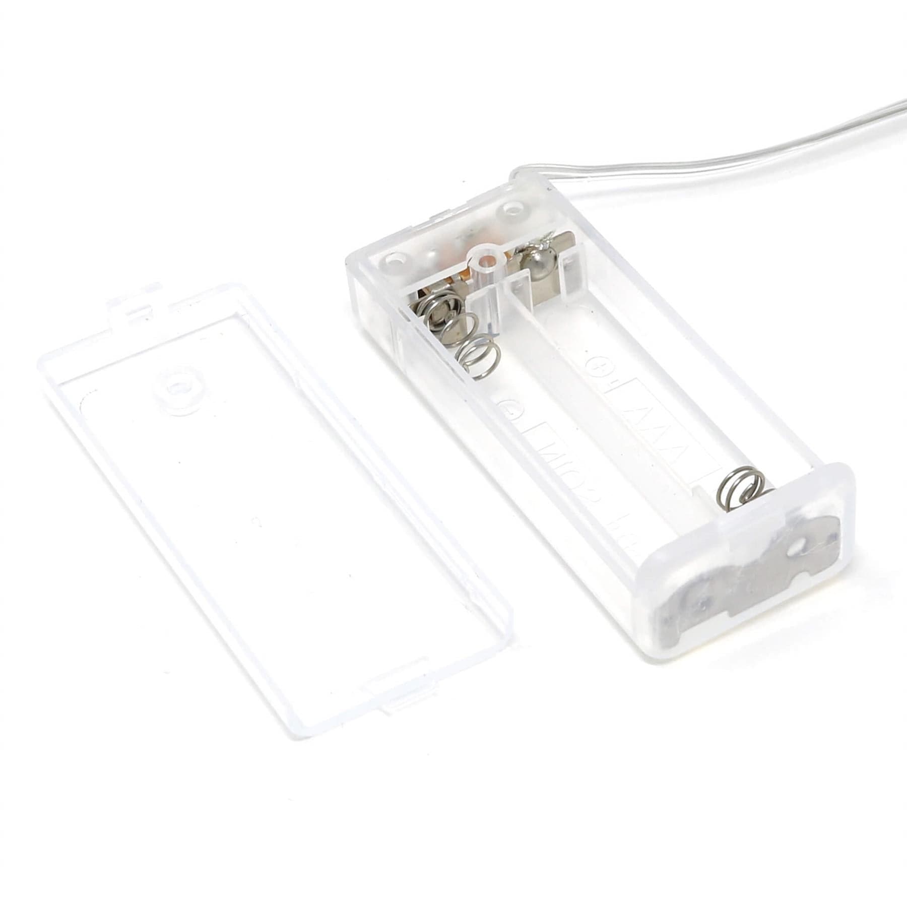 2xAAA Clear Battery Holder for BBC micro:bit - The Pi Hut