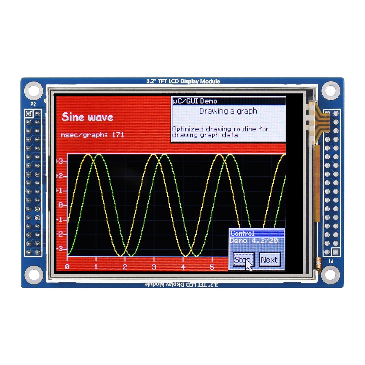 3.2" 320x240 Resistive Touch LCD (D) - The Pi Hut