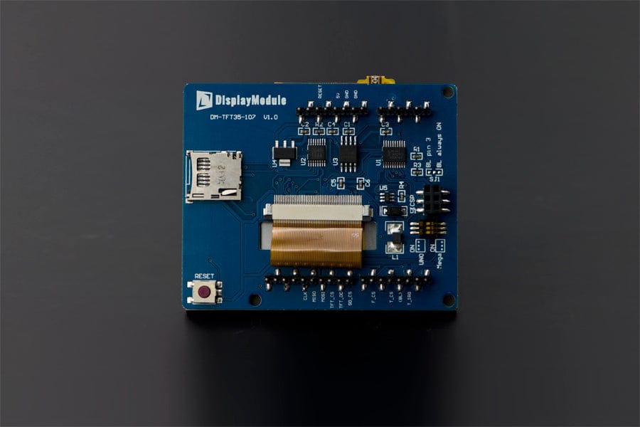 3.5" TFT Resistive Touch Shield with 4MB Flash for Arduino and mbed - The Pi Hut