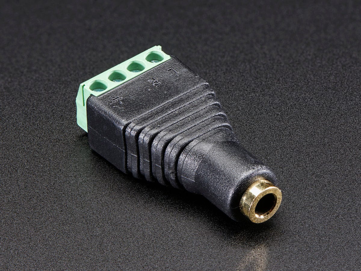 3.5mm (1/8") 4-Pole (TRRS) Audio Jack Terminal Block - The Pi Hut