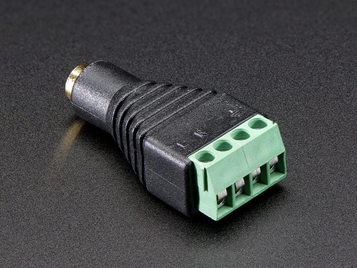 3.5mm (1/8") 4-Pole (TRRS) Audio Jack Terminal Block - The Pi Hut