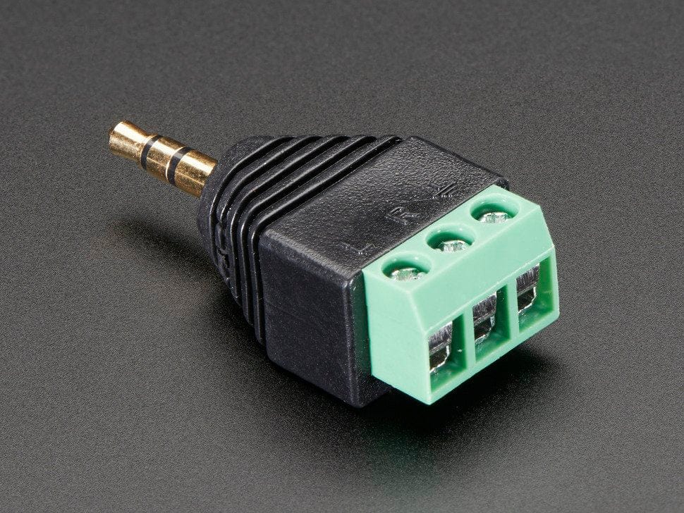 3.5mm (1/8") Stereo Audio Plug Terminal Block - The Pi Hut