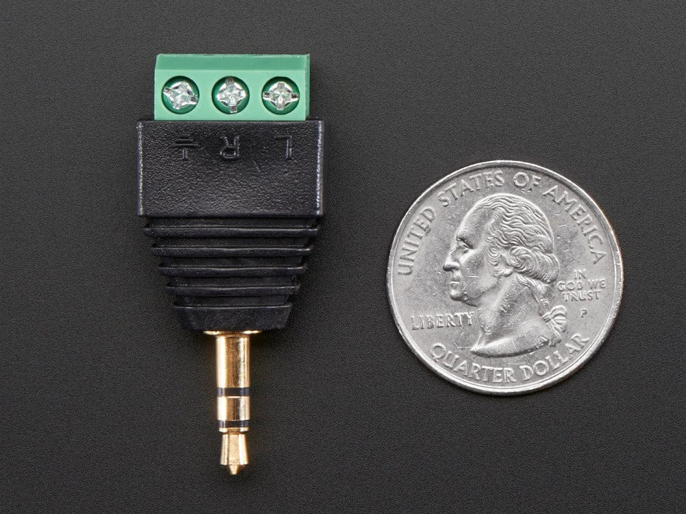 3.5mm (1/8") Stereo Audio Plug Terminal Block - The Pi Hut