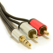 3.5mm Stereo Jack to RCA Phono Cable - The Pi Hut