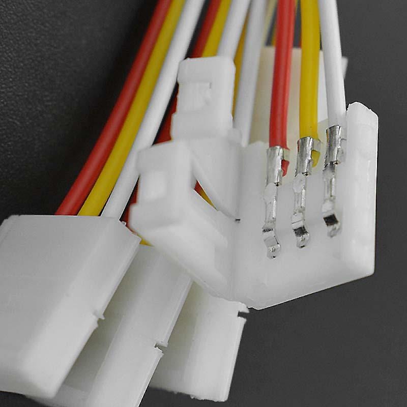 3-Pin LED Strip Connector Cables (5 Pieces) - The Pi Hut