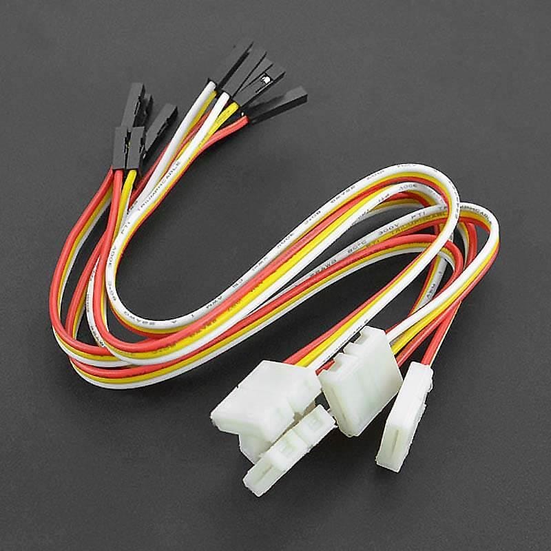 3-Pin LED Strip Connector Cables (Single Head, 5 Pieces) - The Pi Hut