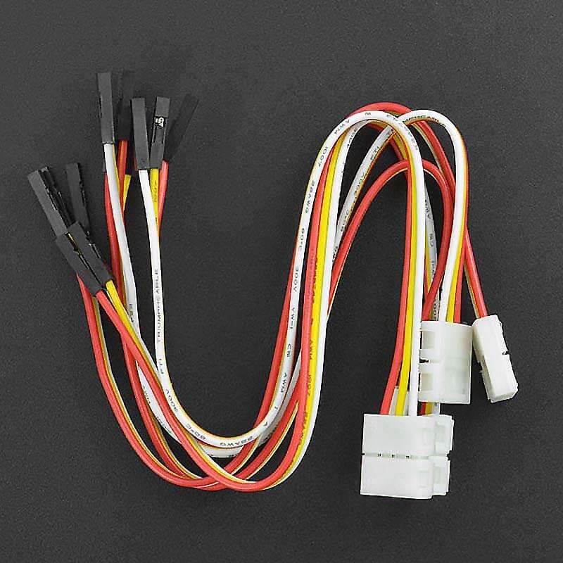 3-Pin LED Strip Connector Cables (Single Head, 5 Pieces) - The Pi Hut