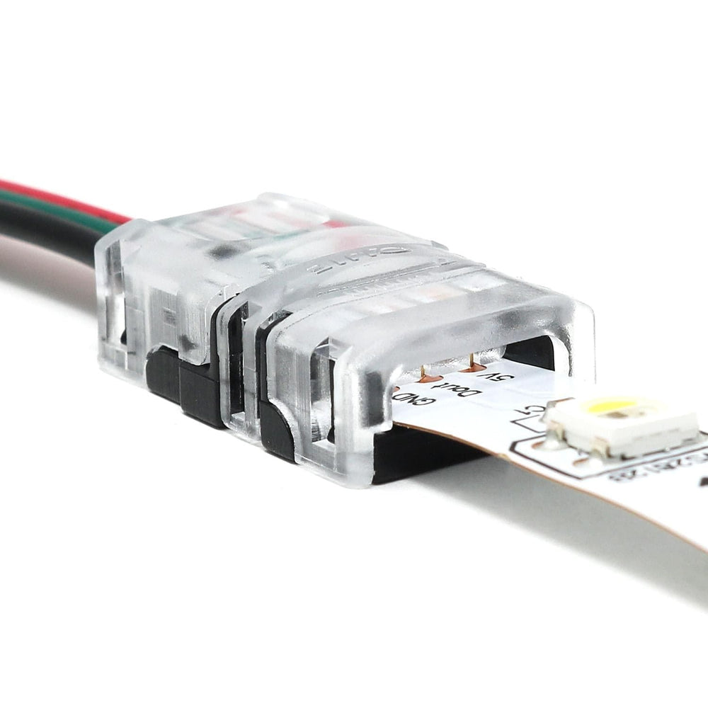 3-pin LED Strip Connectors - Strip to Wire (10mm) - The Pi Hut
