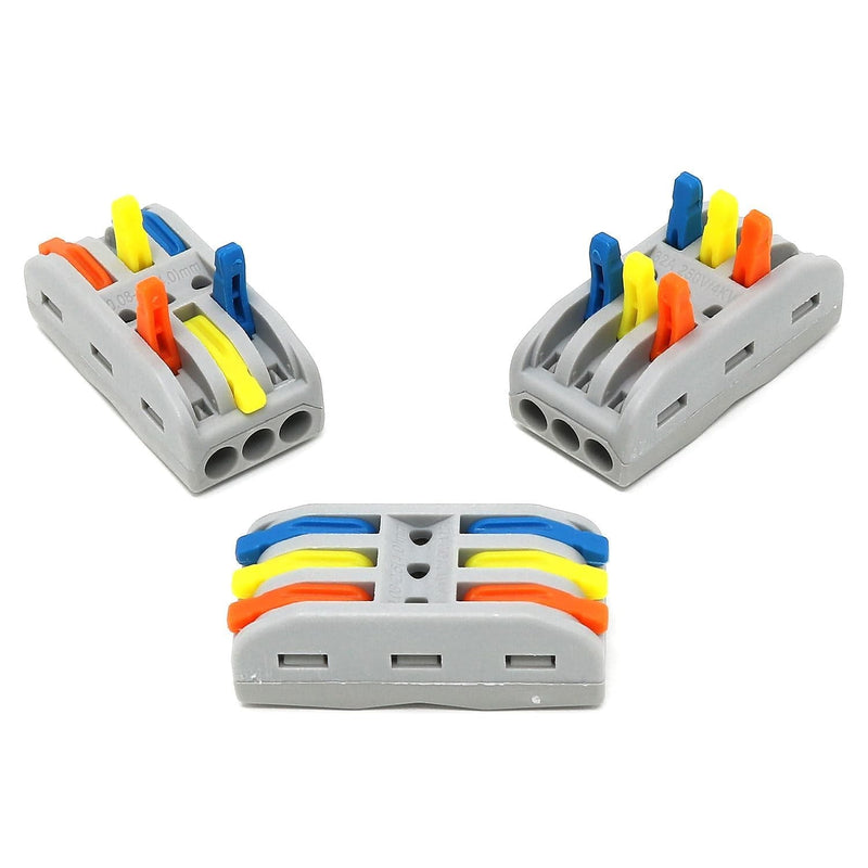 3-Way Fast Wire Connectors - Pack of 3 - The Pi Hut