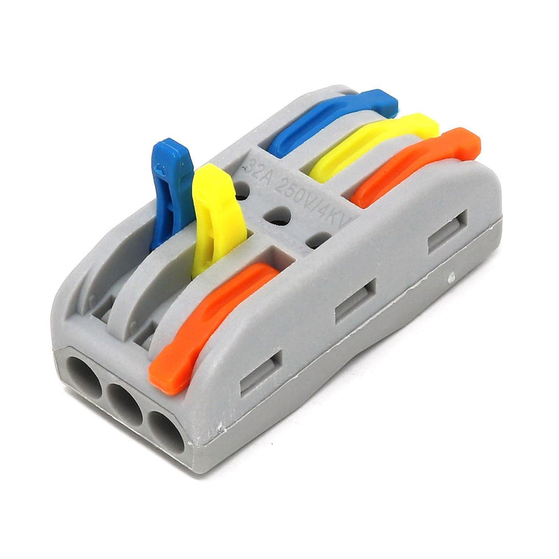 3-Way Fast Wire Connectors - Pack of 3 - The Pi Hut