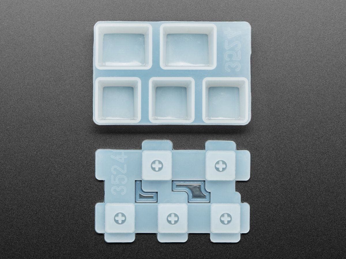 3 x 1U and 2 x 1.25U "Ctrl" Silicone Keycap Molds (MX Compatible Switches) - The Pi Hut