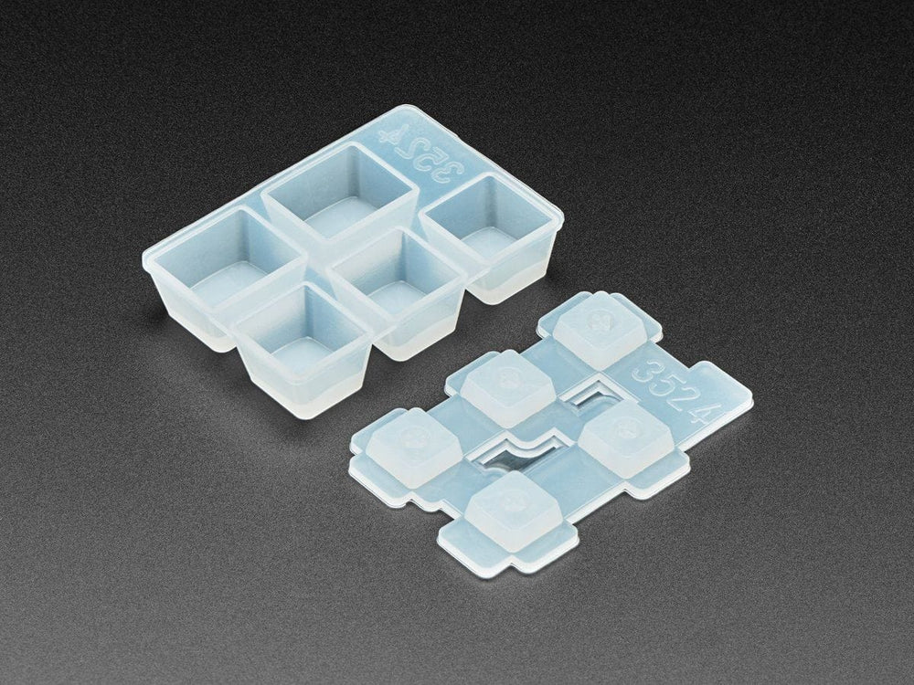 3 x 1U and 2 x 1.25U "Ctrl" Silicone Keycap Molds (MX Compatible Switches) - The Pi Hut
