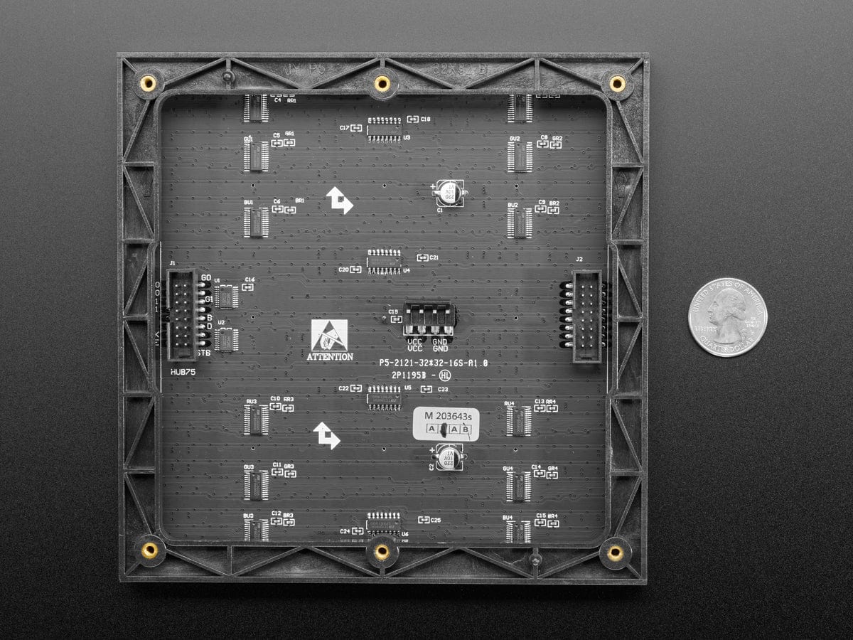 32x32 RGB LED Matrix Panel - 5mm Pitch - The Pi Hut