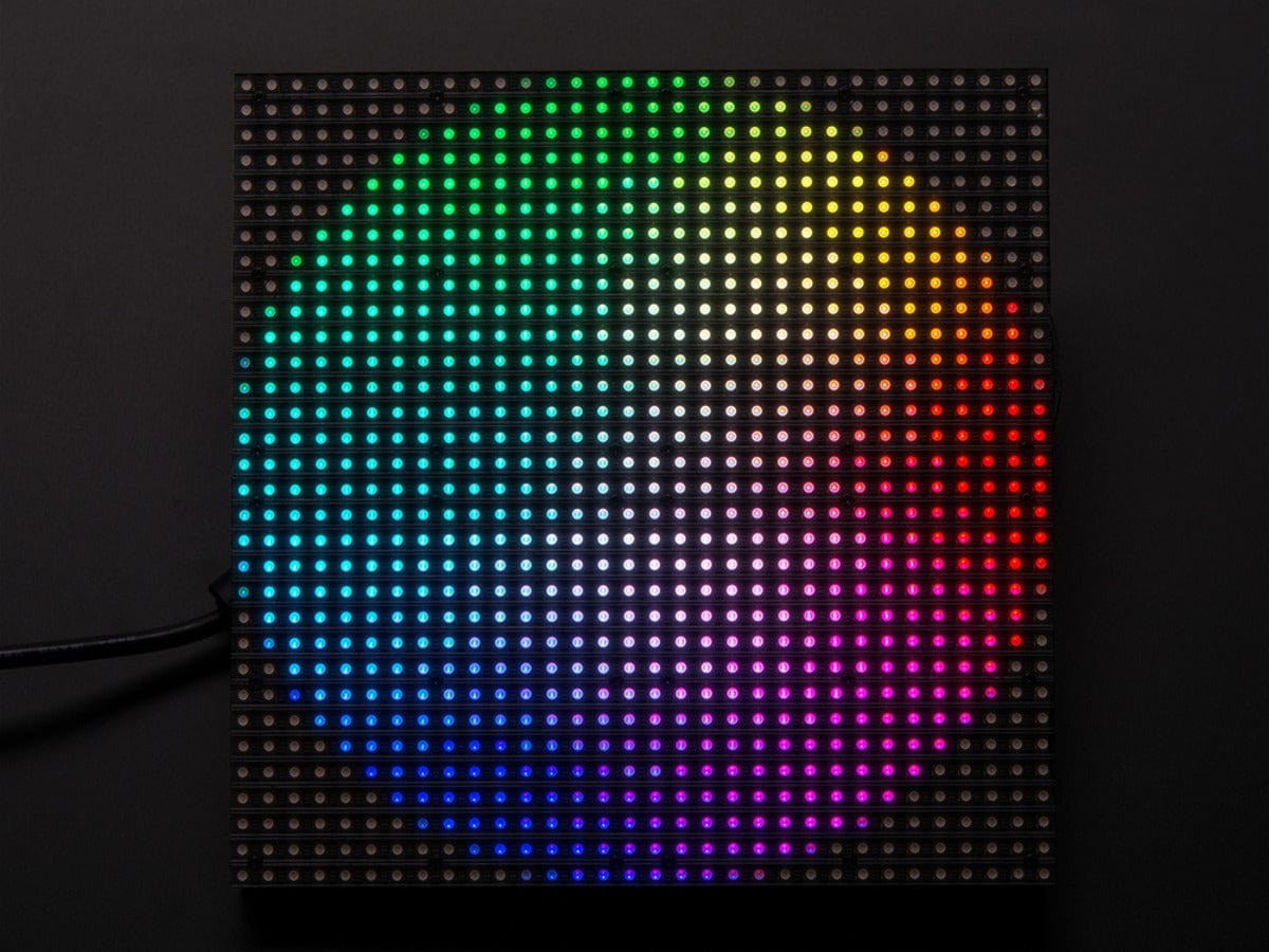 32x32 RGB LED Matrix Panel - 6mm pitch - The Pi Hut