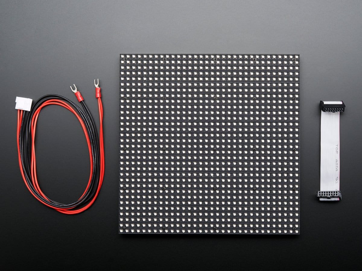 32x32 RGB LED Matrix Panel - 6mm pitch - The Pi Hut