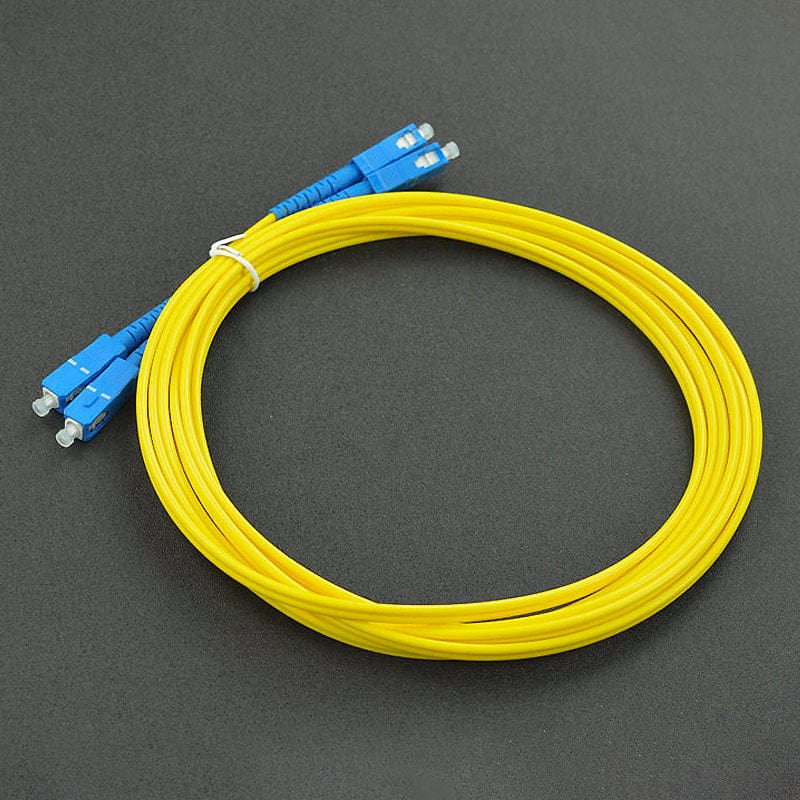 3mm SC-SC Single Mode Duplex Fiber Jumper (3m) - The Pi Hut