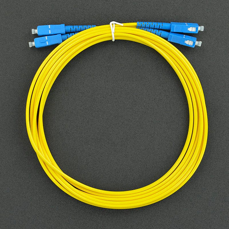 3mm SC-SC Single Mode Duplex Fiber Jumper (3m) - The Pi Hut