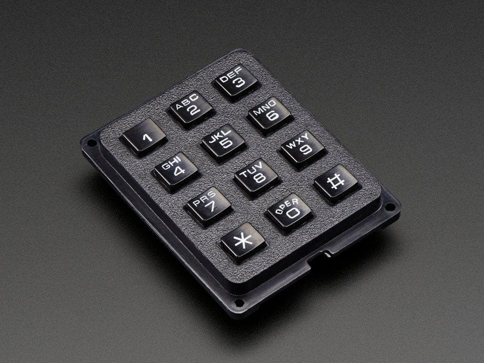 3x4 Phone-style Matrix Keypad - The Pi Hut