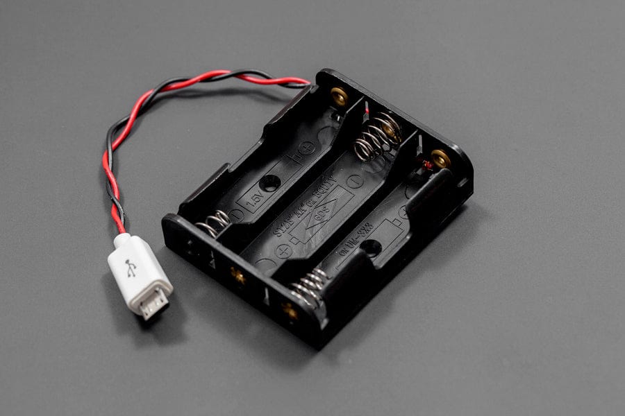 MicroUSB Battery Holder (3xAA) - The Pi Hut